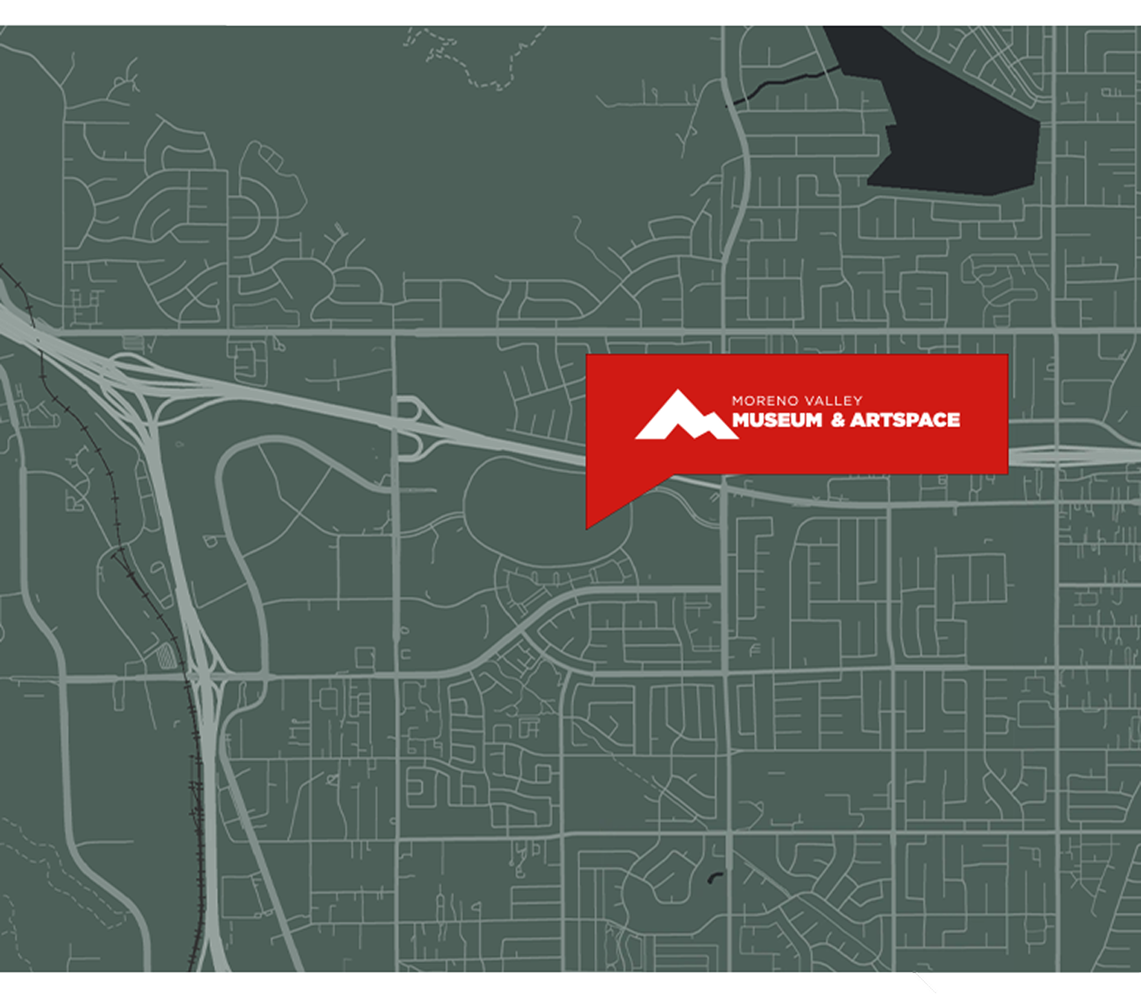 Map showing Moreno Valley Museum & Artspace at 22550 Town Circle